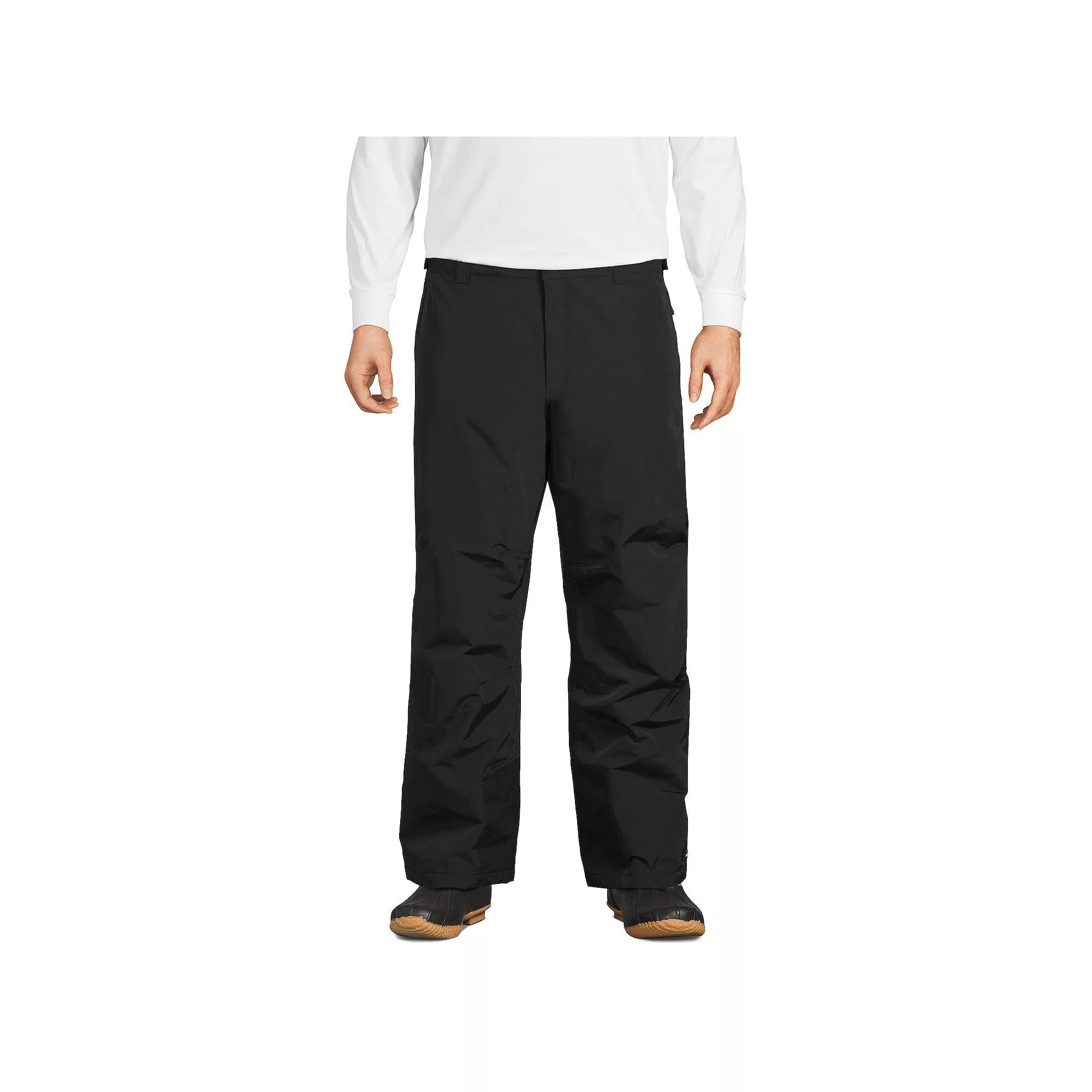 Big & Tall Lands' End Squall Waterproof Insulated Snow Pants, Men's, Size: 3XL BIG, Black Product Image