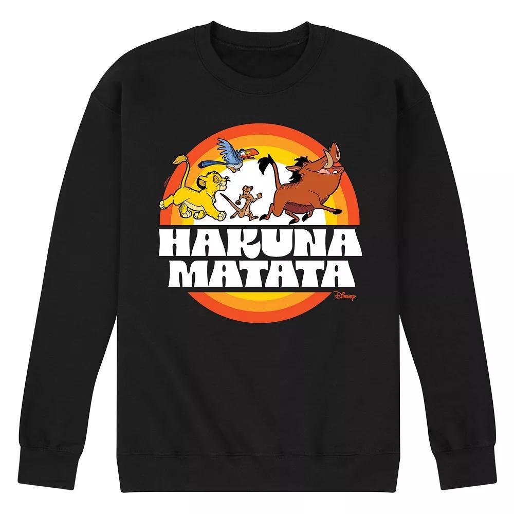 Disneys The Lion King Mens Hakuna Matata Fleece Sweatshirt Product Image