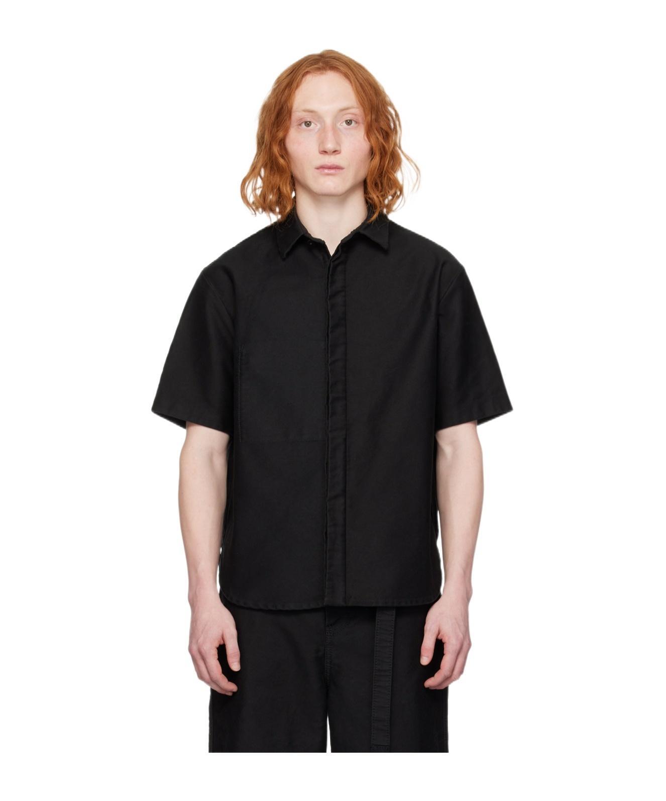 SACAI Long-sleeved Shirt In Black Product Image