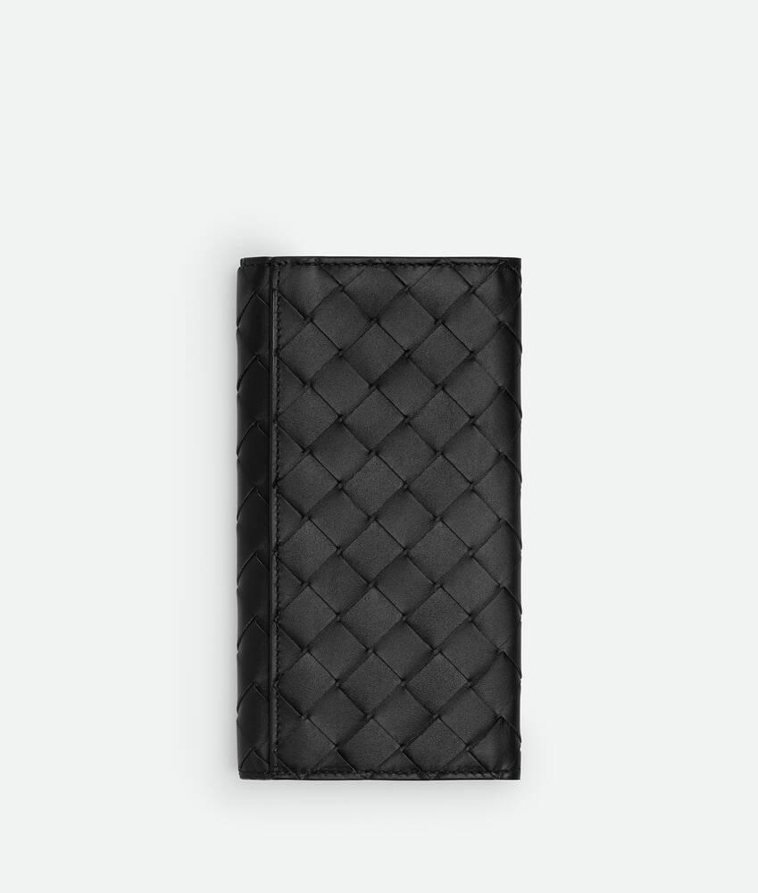 Men's Intrecciato Long Wallet in Black Product Image