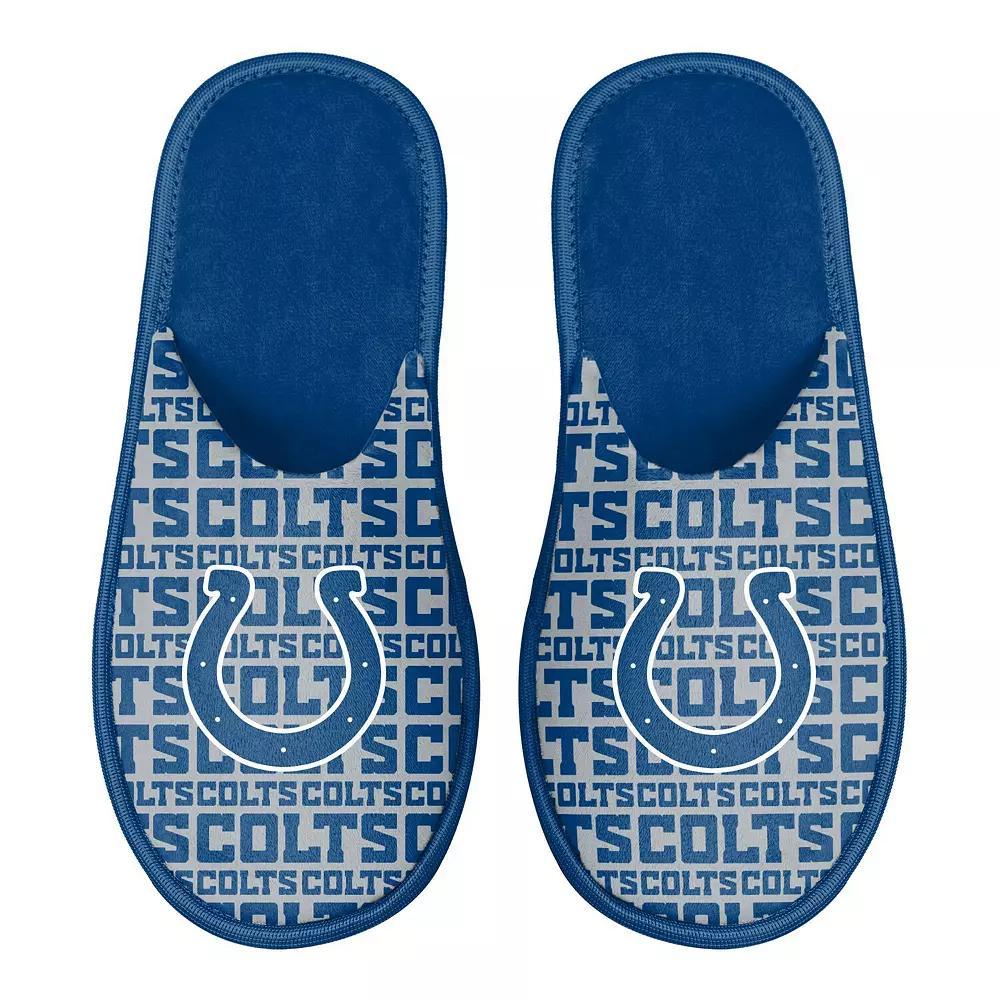 Men's FOCO Indianapolis Colts Scuff Logo Slide Slippers, Size: Small, Blue Product Image