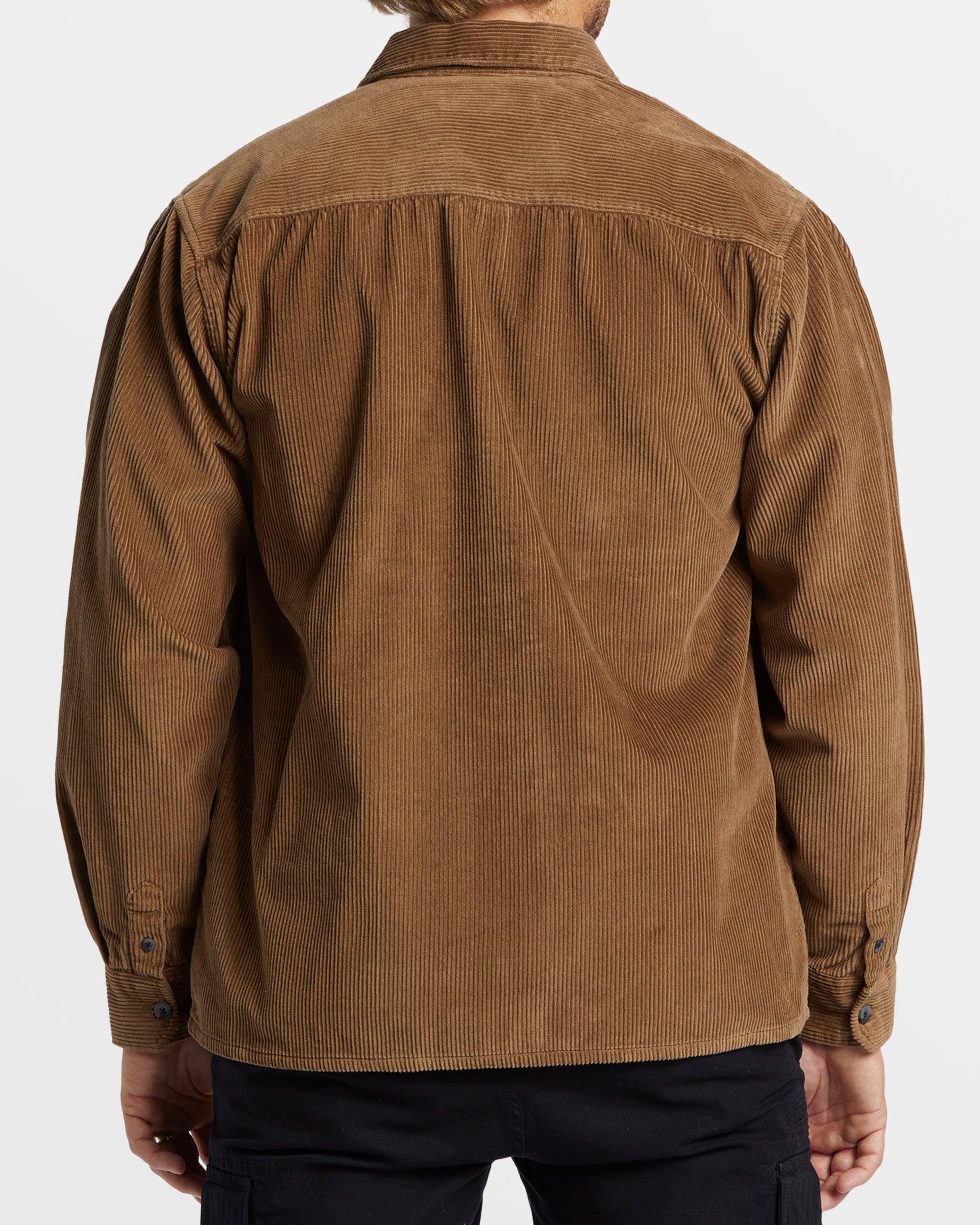 Bong Days Long Sleeve Cord Shirt - Otter Male Product Image