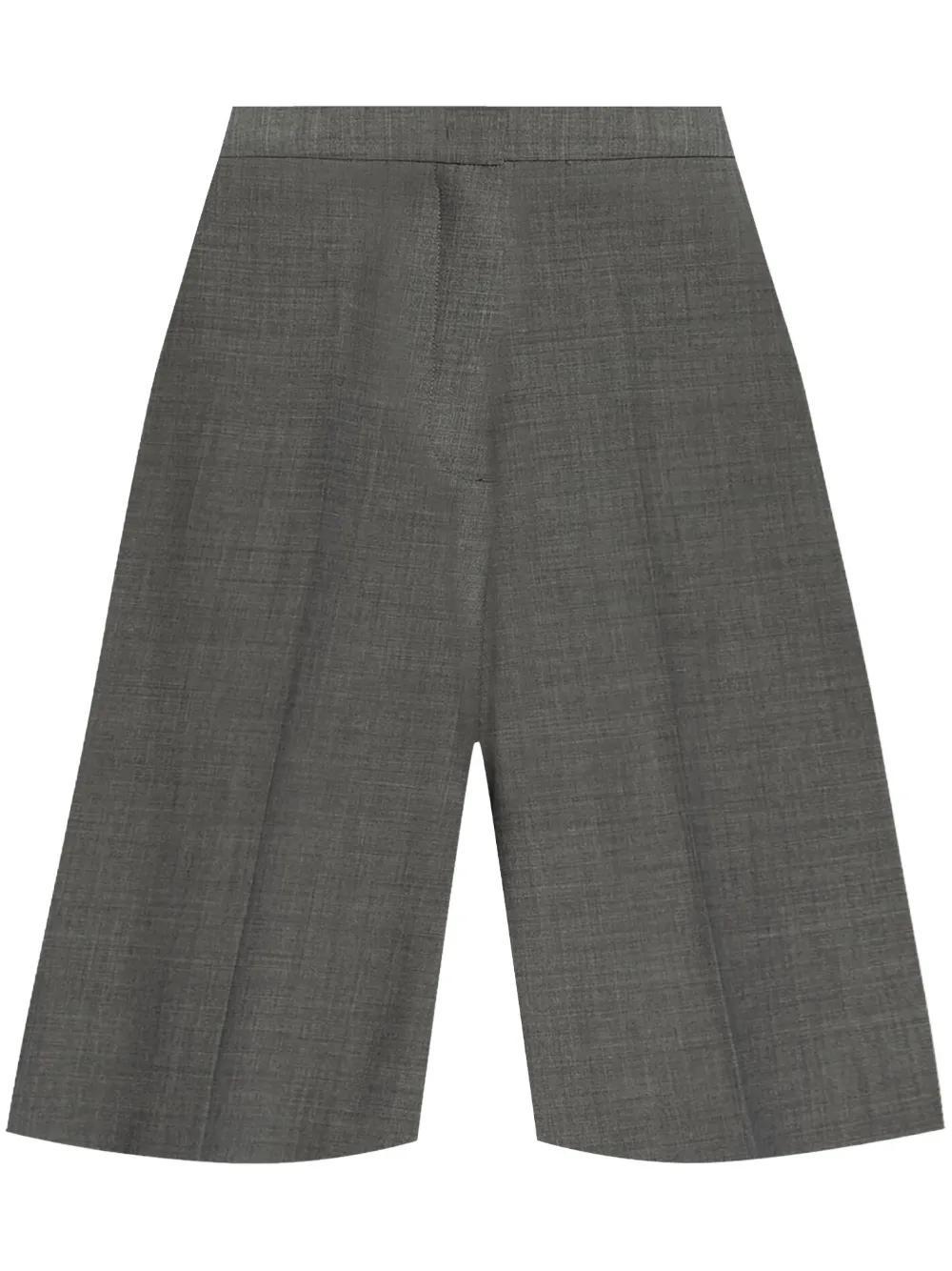 FABIANA FILIPPI Pressed-crease Knee-length Shorts In Gray Product Image