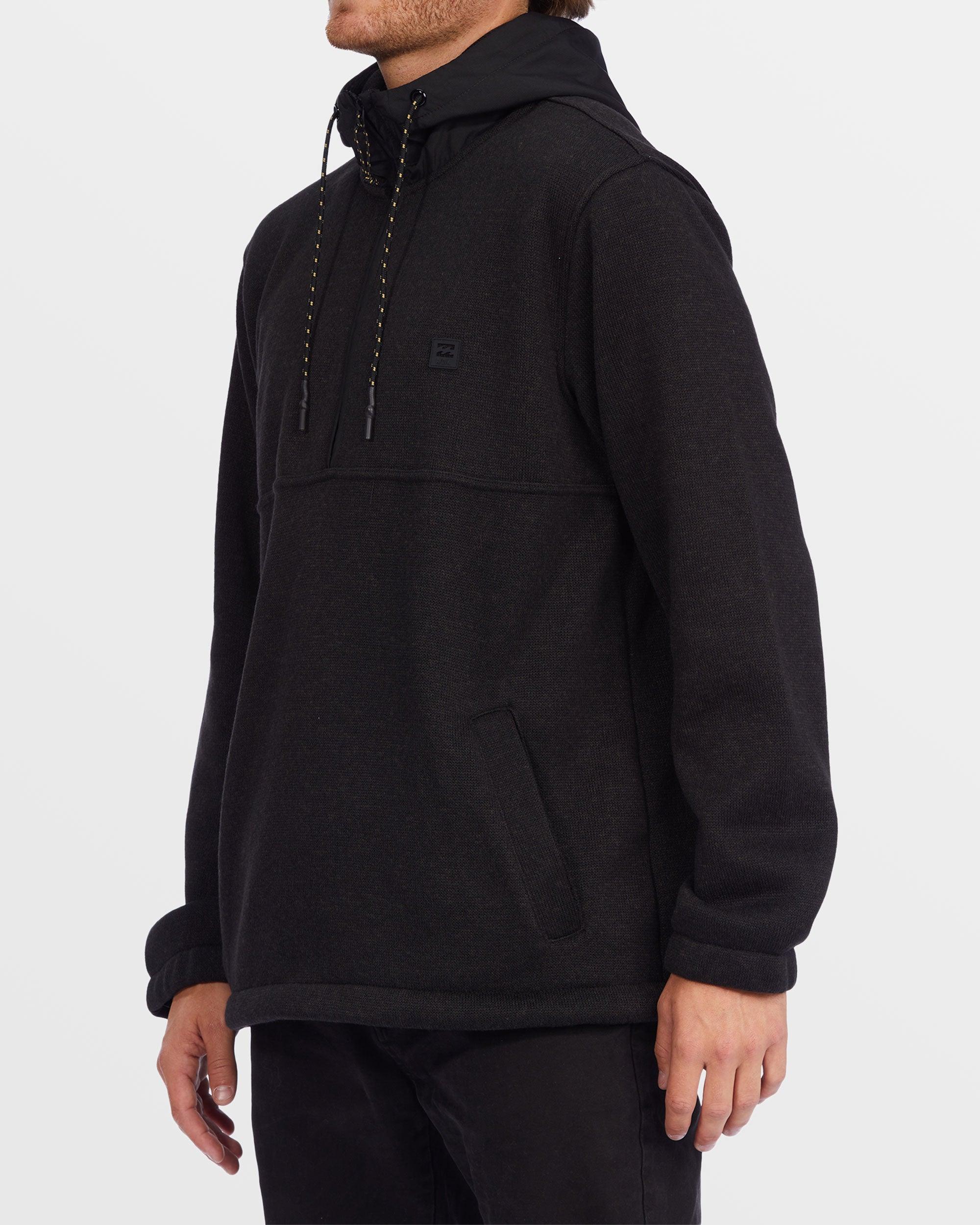 A/Div Boundary Hooded Half-Zip Pullover - Black Heather Male Product Image