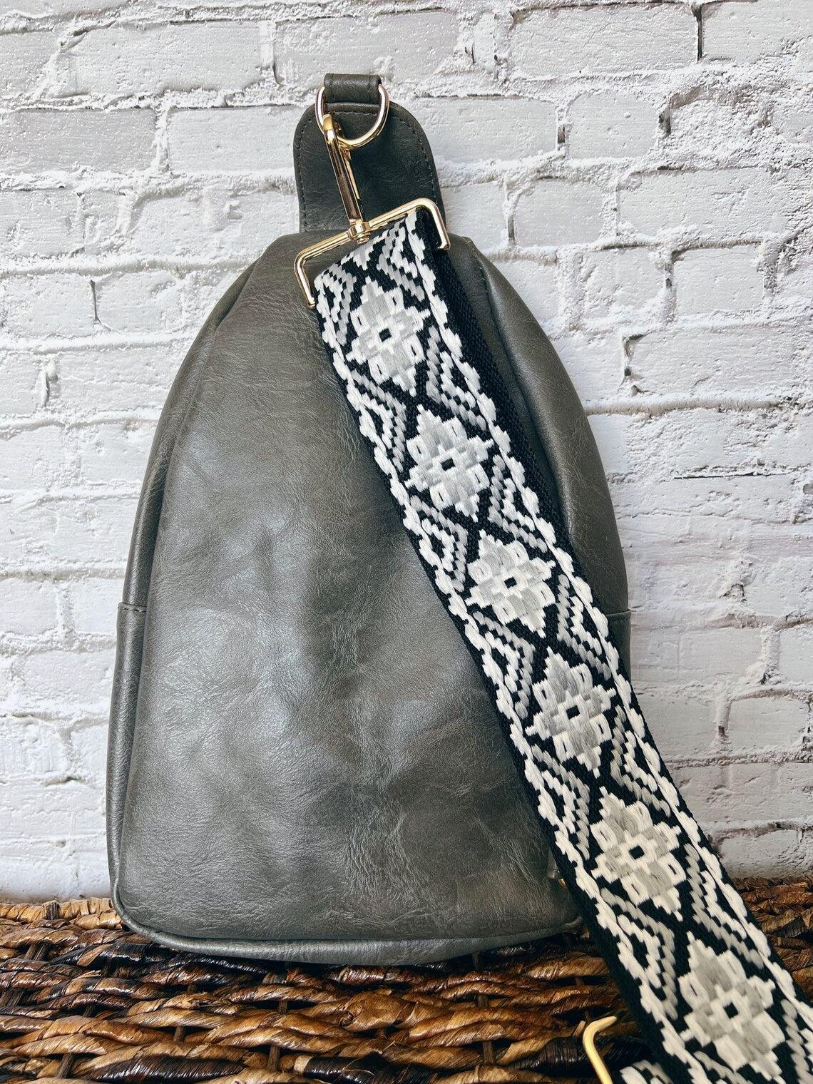 Vegan Leather Crossbody Sling Bag with Credit Card Slots Product Image