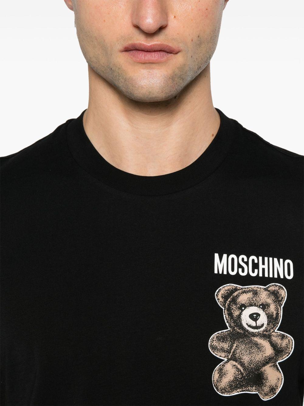 teddy bear-print T-shirt Product Image