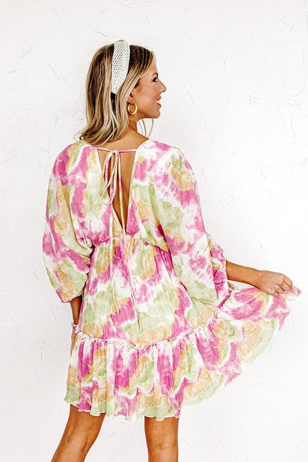 Adorable Vibes Watercolor Babydoll Dress Product Image