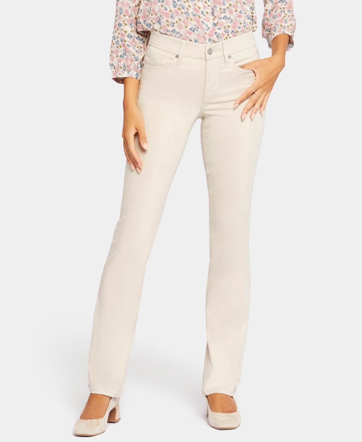 Nydj Marilyn Waist Match Straight Leg Jeans in Feather Product Image