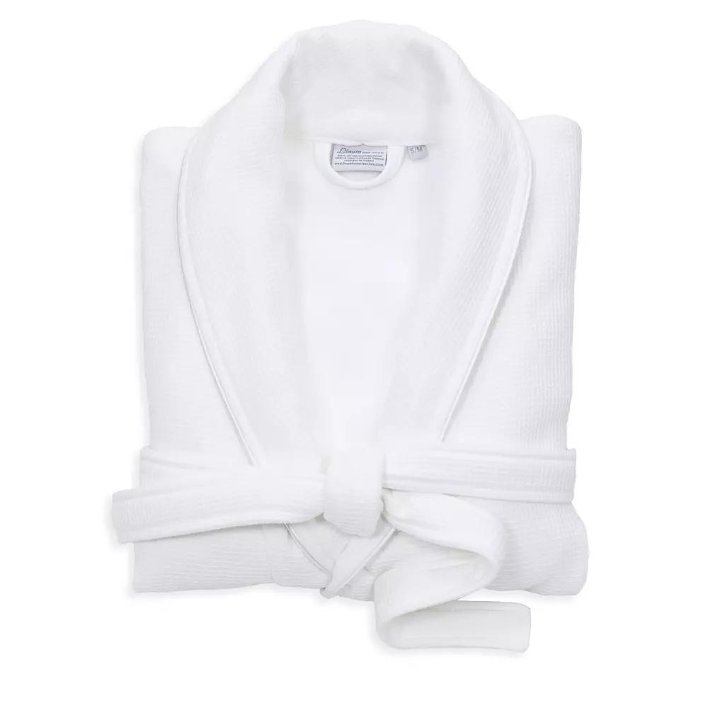 Linum Home Textiles Waffle Terry Bathrobe, Women's, Size: Large/XL, White Product Image