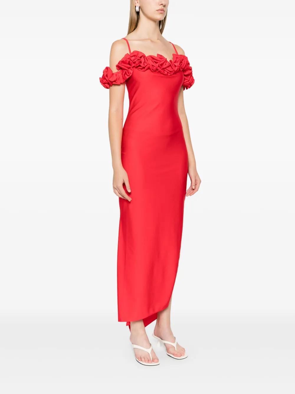 ruffle-detail maxi dress Product Image