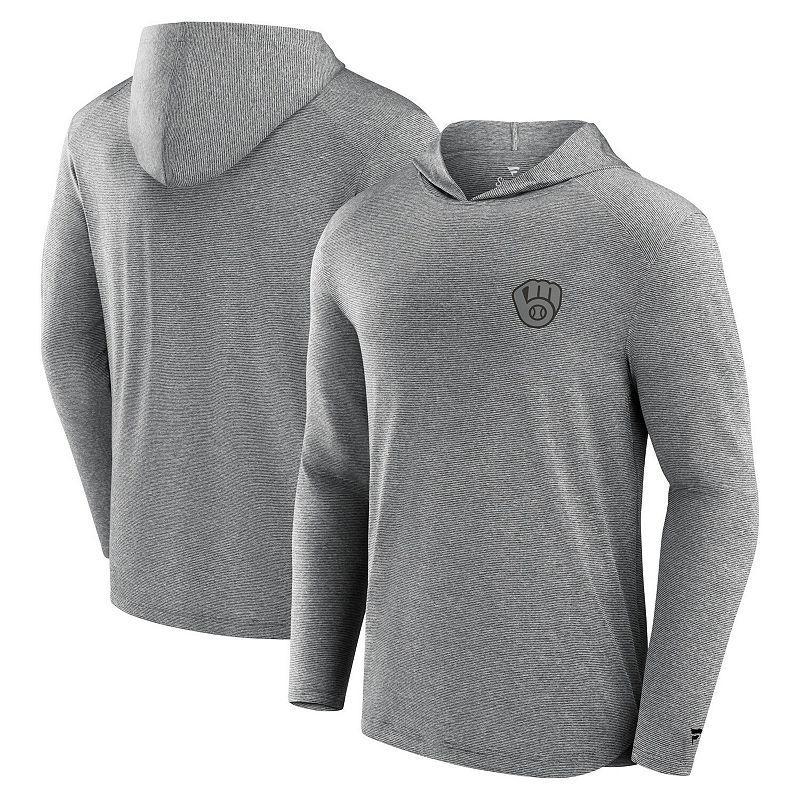 Men's Fanatics Signature Black Toronto Blue Jays Front Office Tech Lightweight Hoodie T-Shirt, Size: Small, Jay Black Product Image