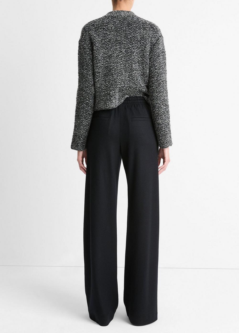 Womens Wool-Blend Drawstring Pull-On Pant, Tide Stone, Size M Vince Product Image