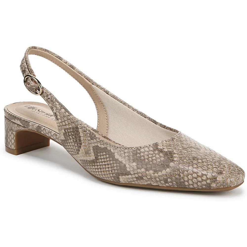 LifeStride Lorena Women's Slingback Dress Shoes, Size: 6.5 Wide, Brown Product Image
