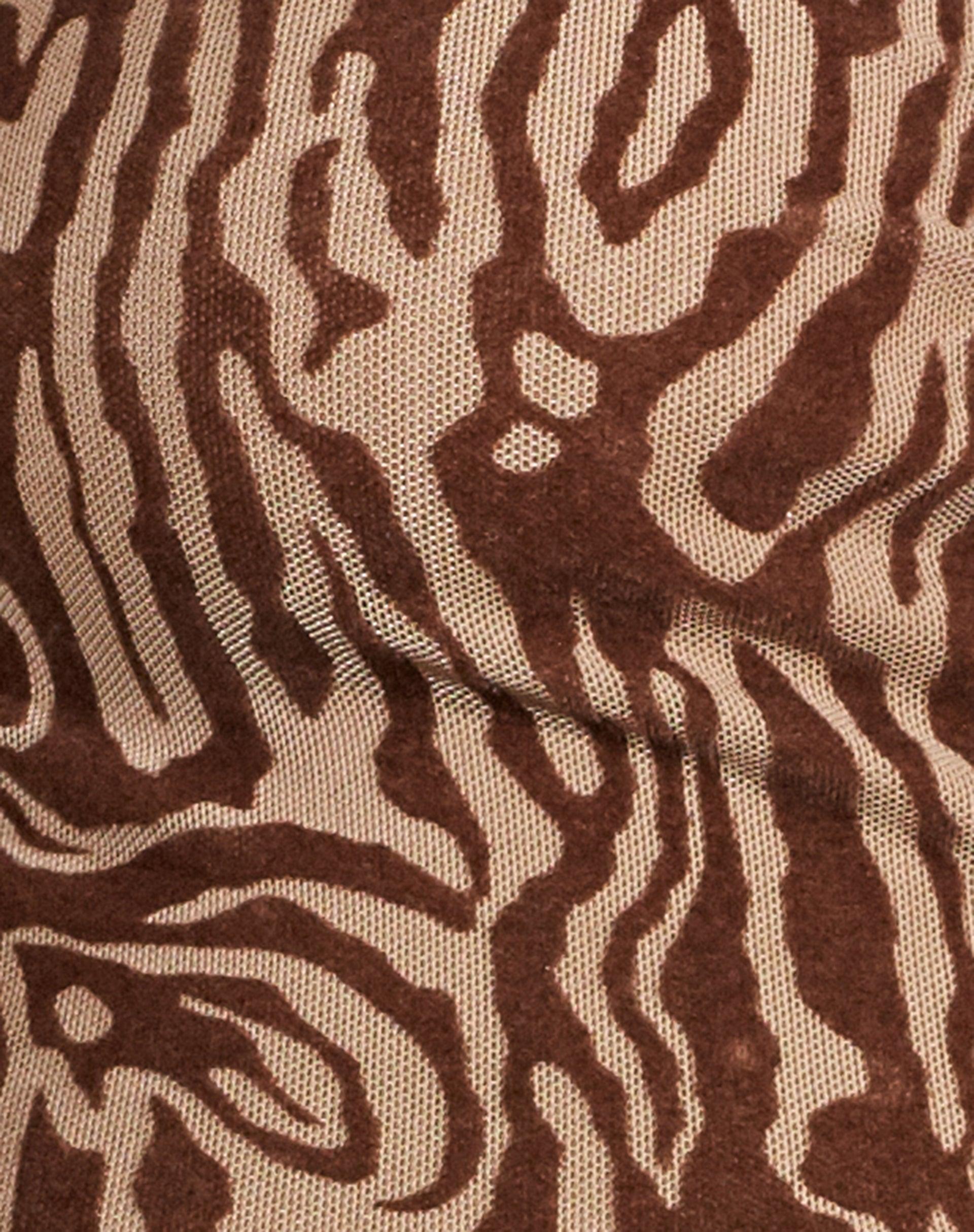 Danica Crop Top in Animal Ripple Flock Product Image