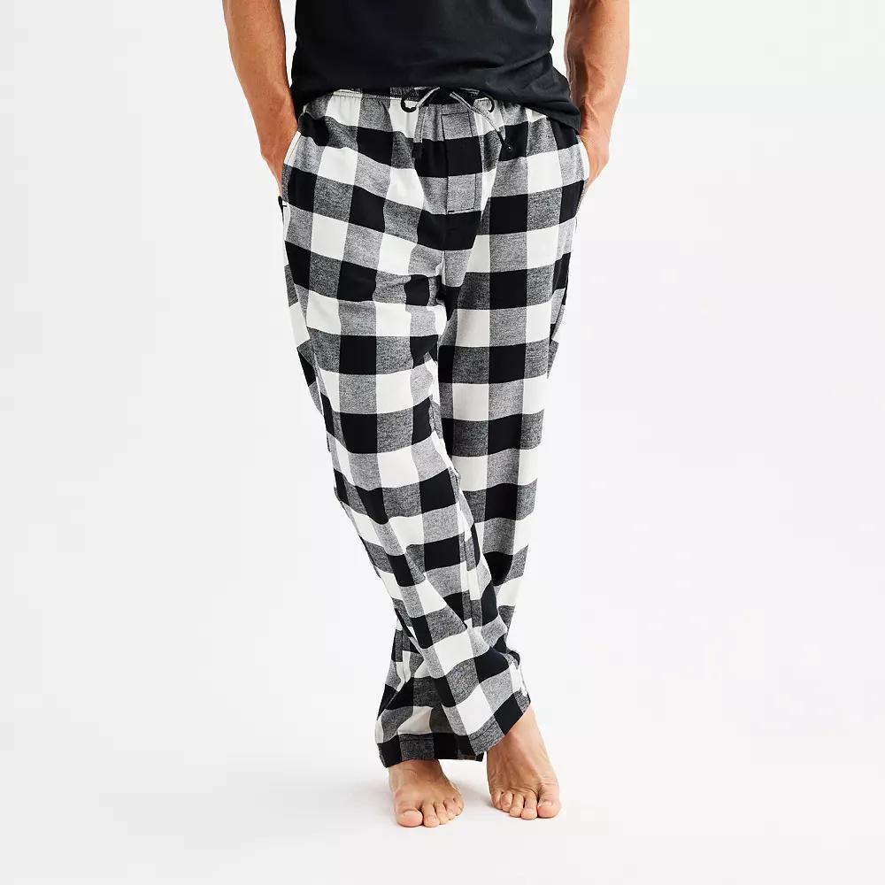 Mens Sonoma Goods For Life Flannel Drawstring Pajama Pants Product Image