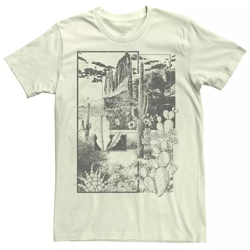 Men's Desert Scene Graphic Tee, Size: XS, Athletic Grey Product Image