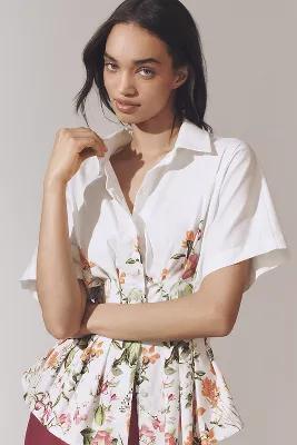 The Tobie Pleated Blouse by Exquise: Short-Sleeve Edition Product Image