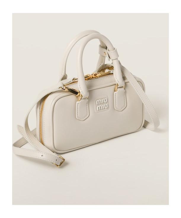 MIU MIU White Arcadie Satchel Bag Product Image