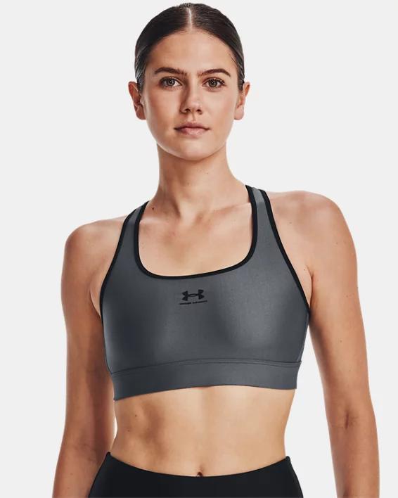 HeatGear Mid Womens Padless Sports Bra Product Image