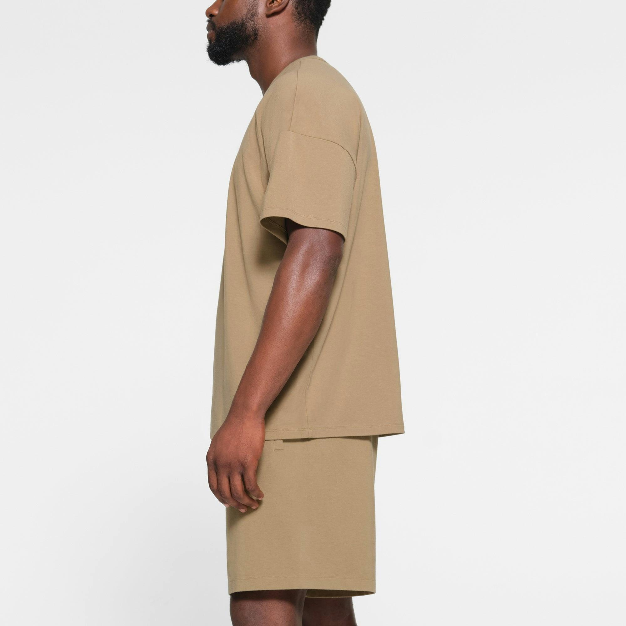 JERSEY LOUNGE MENS OVERSIZED T-SHIRT | KHAKI Product Image