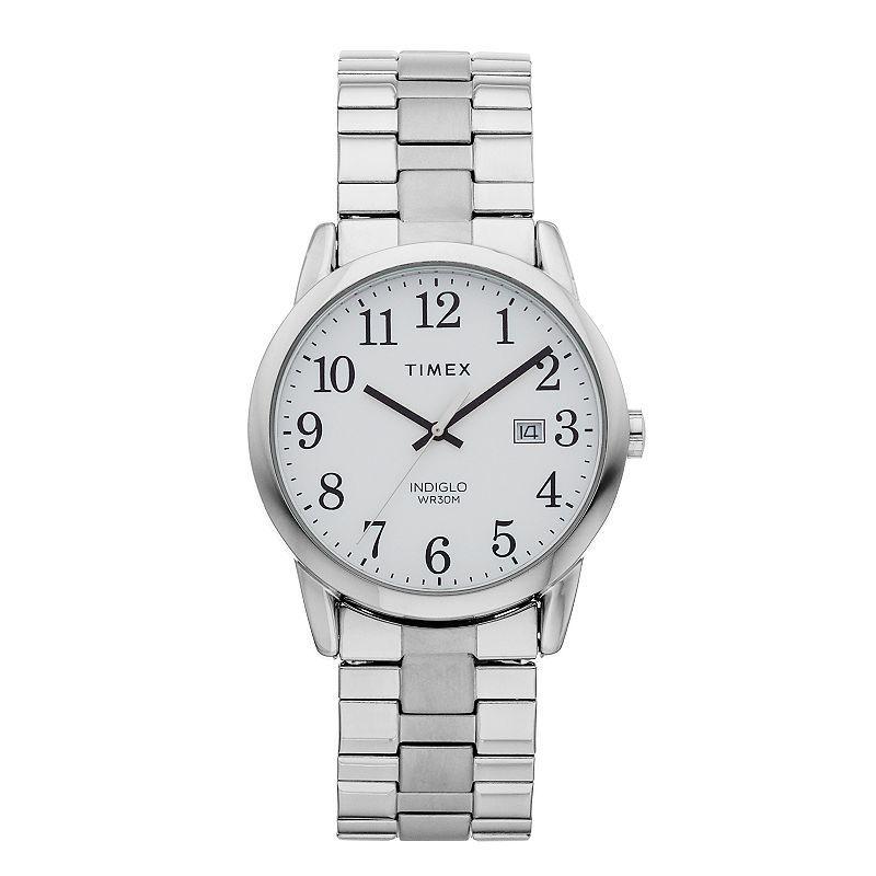 Timex® Men's Easy Reader Stainless Steel Expansion Watch - TW2R58400JT, Size: Medium, Silver Tone Product Image