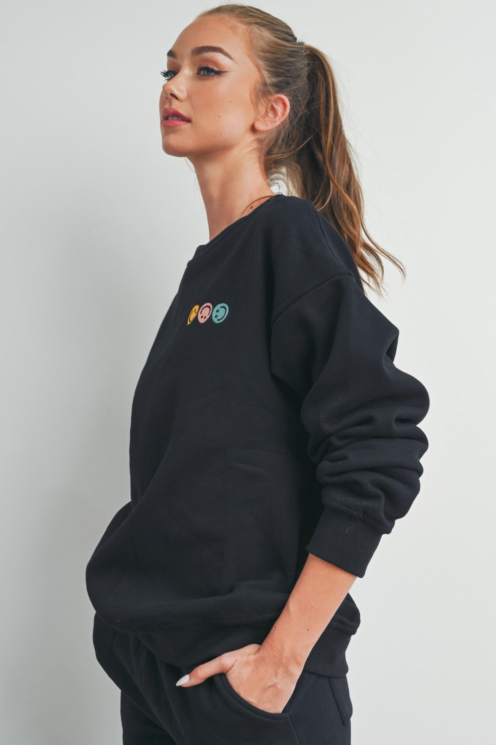 Smiley Face Sweatshirt Product Image