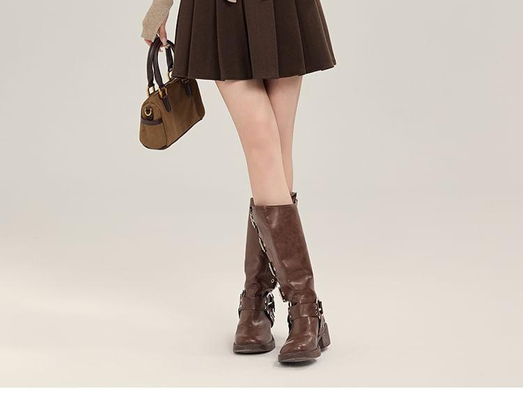 Long-Sleeve V-Neck Frill Trim Plain Top Product Image