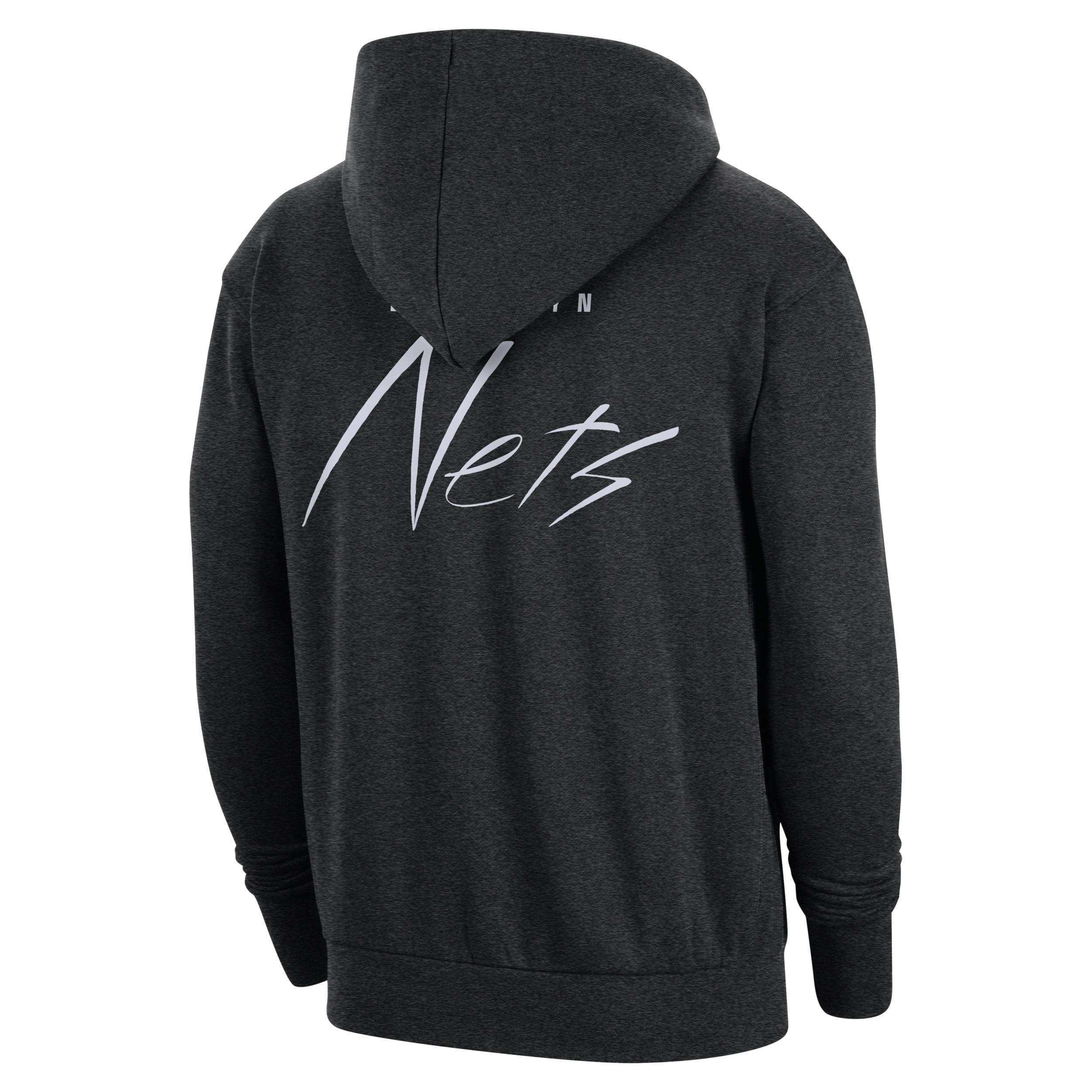 Brooklyn Nets Courtside Men's Nike NBA Pullover Fleece Hoodie Product Image
