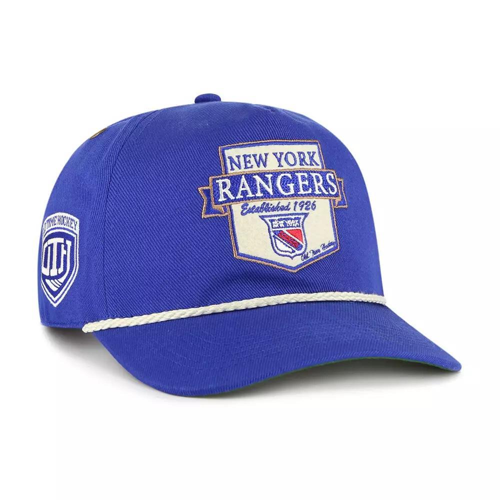 Men's '47  Blue New York Rangers Old Time Hockey Rafter Sure Shot Hitch Adjustable Hat, Ran Blue Product Image