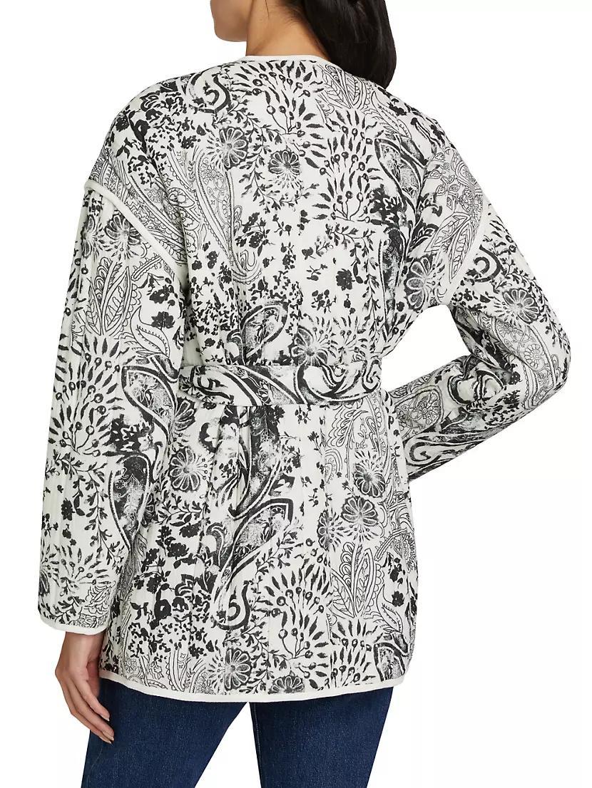 Paisley Cotton Tie-Waist Jacket Product Image