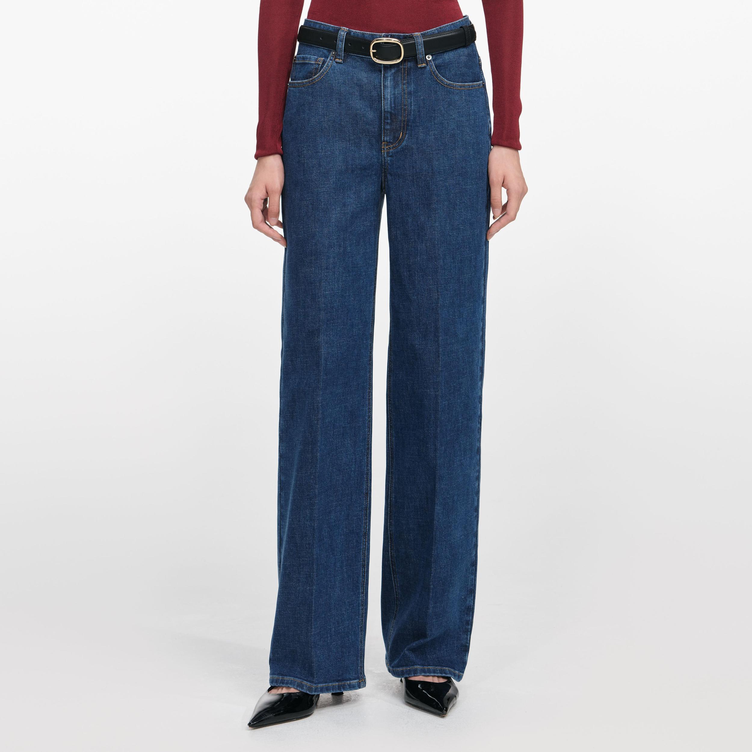 Blue Straight Leg Jeans Product Image