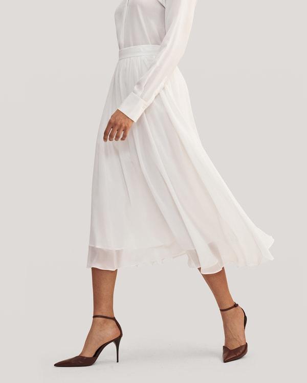 Double-layer Silk Tulle Skirt Product Image
