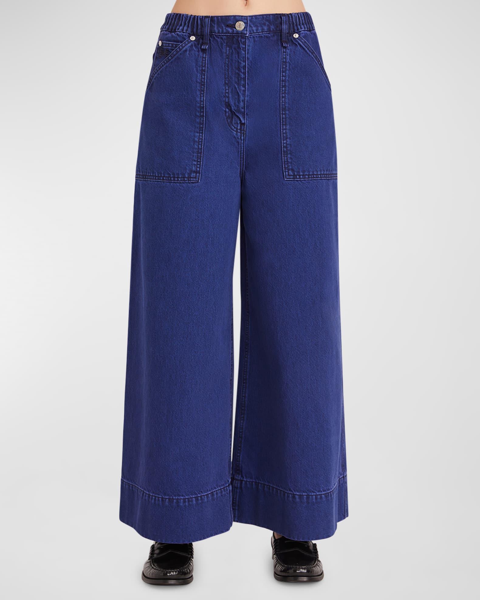 Violette Wide-Leg Denim Jeans Product Image
