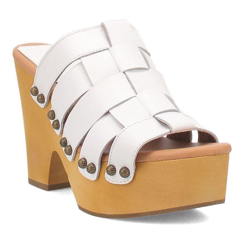 Dingo Dagwood Women's Leather Platform Sandals, Size: 11, Orange Product Image