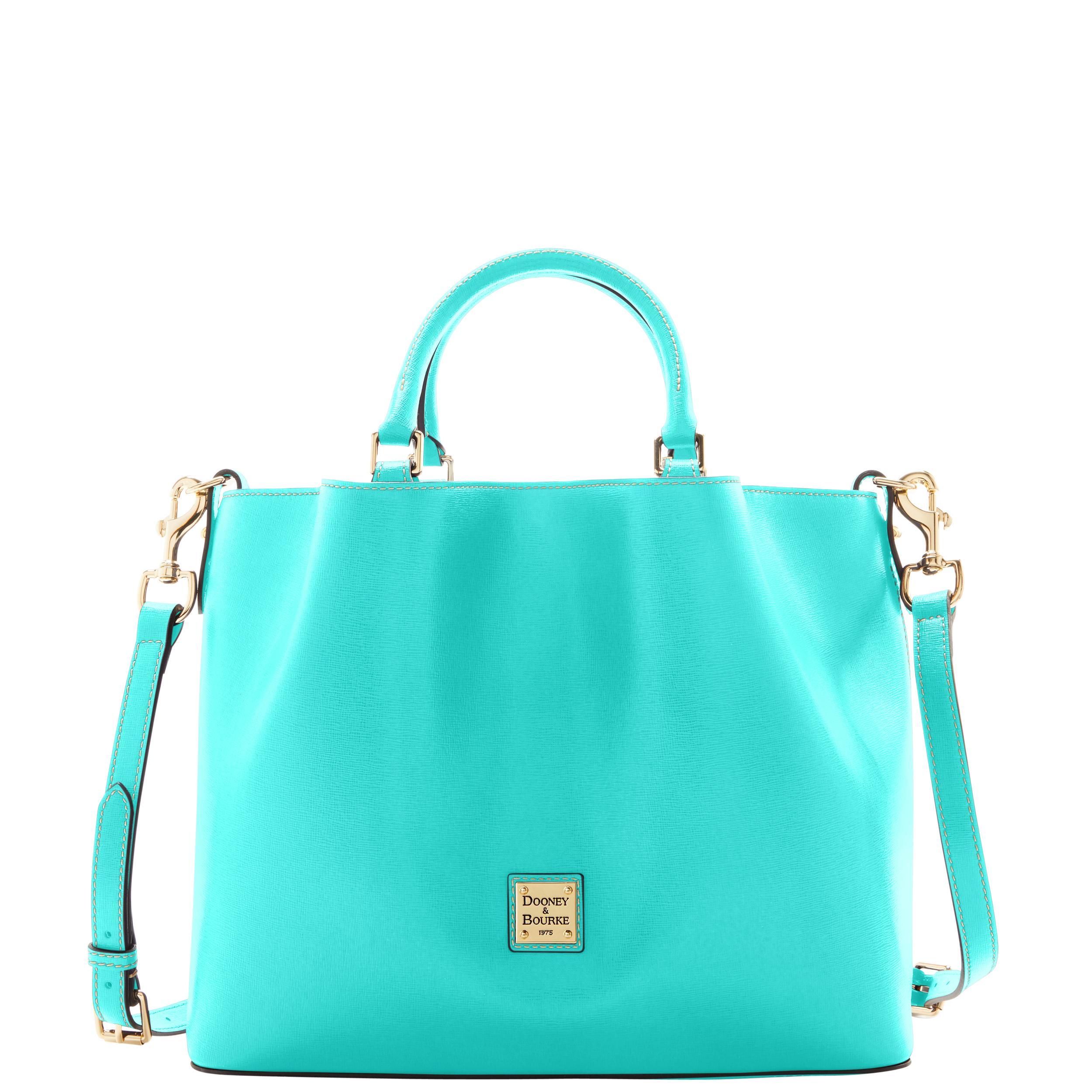Dooney & Bourke Womens Saffiano Large Leather Barlow Bag in Off White Product Image