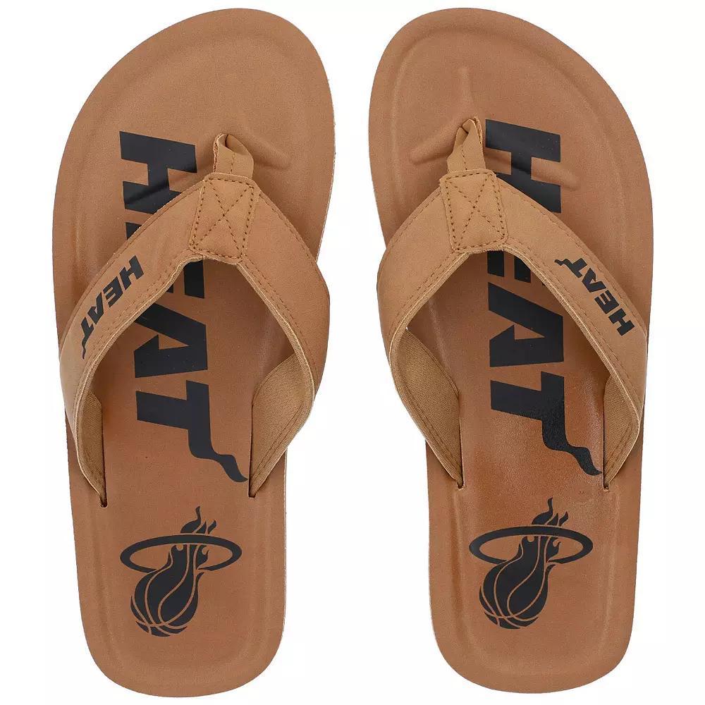 Men's FOCO Miami Heat Color Pop Flip-Flop Sandals, Size: Small, Team Product Image