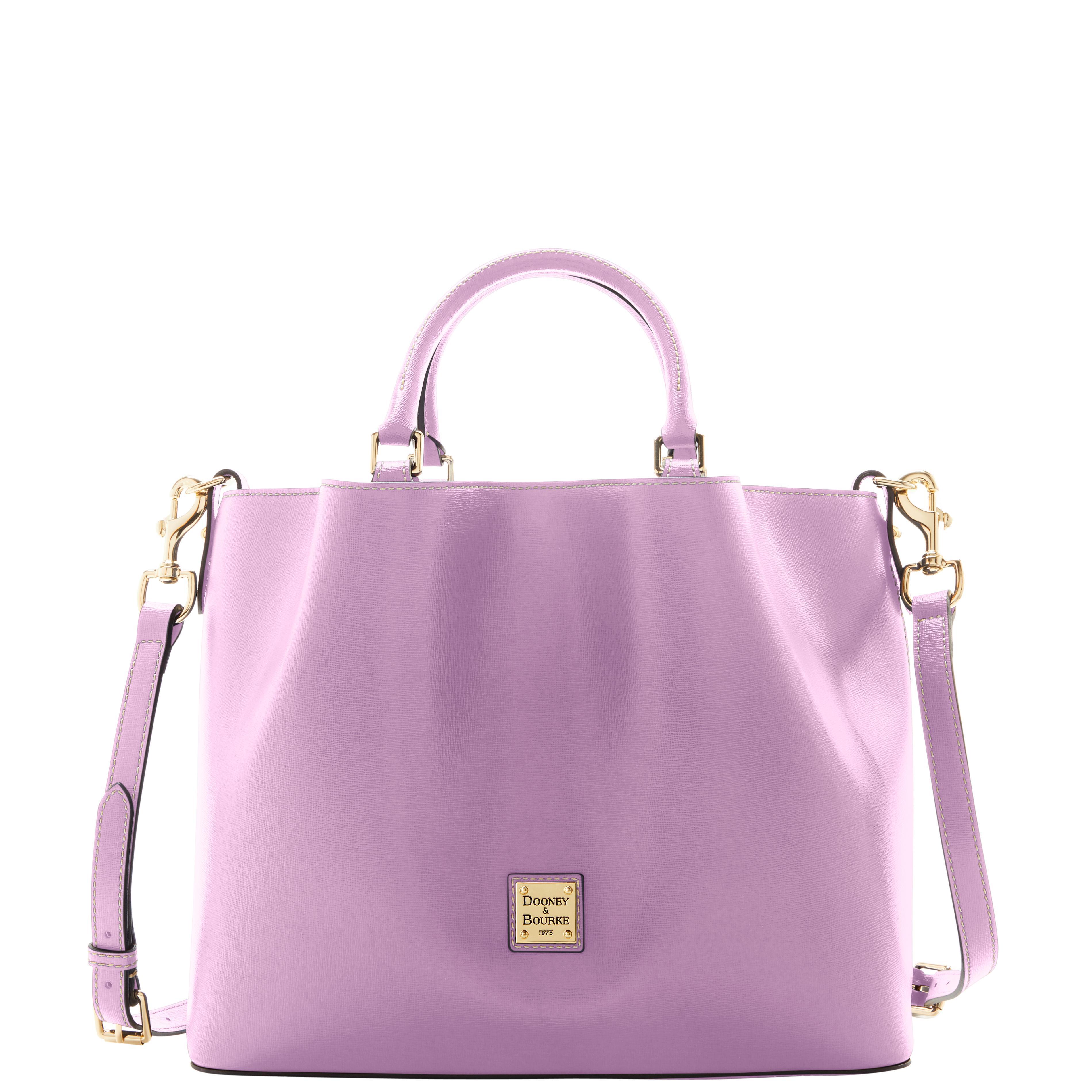 Dooney & Bourke Womens Saffiano Large Leather Barlow Bag in Off White Product Image