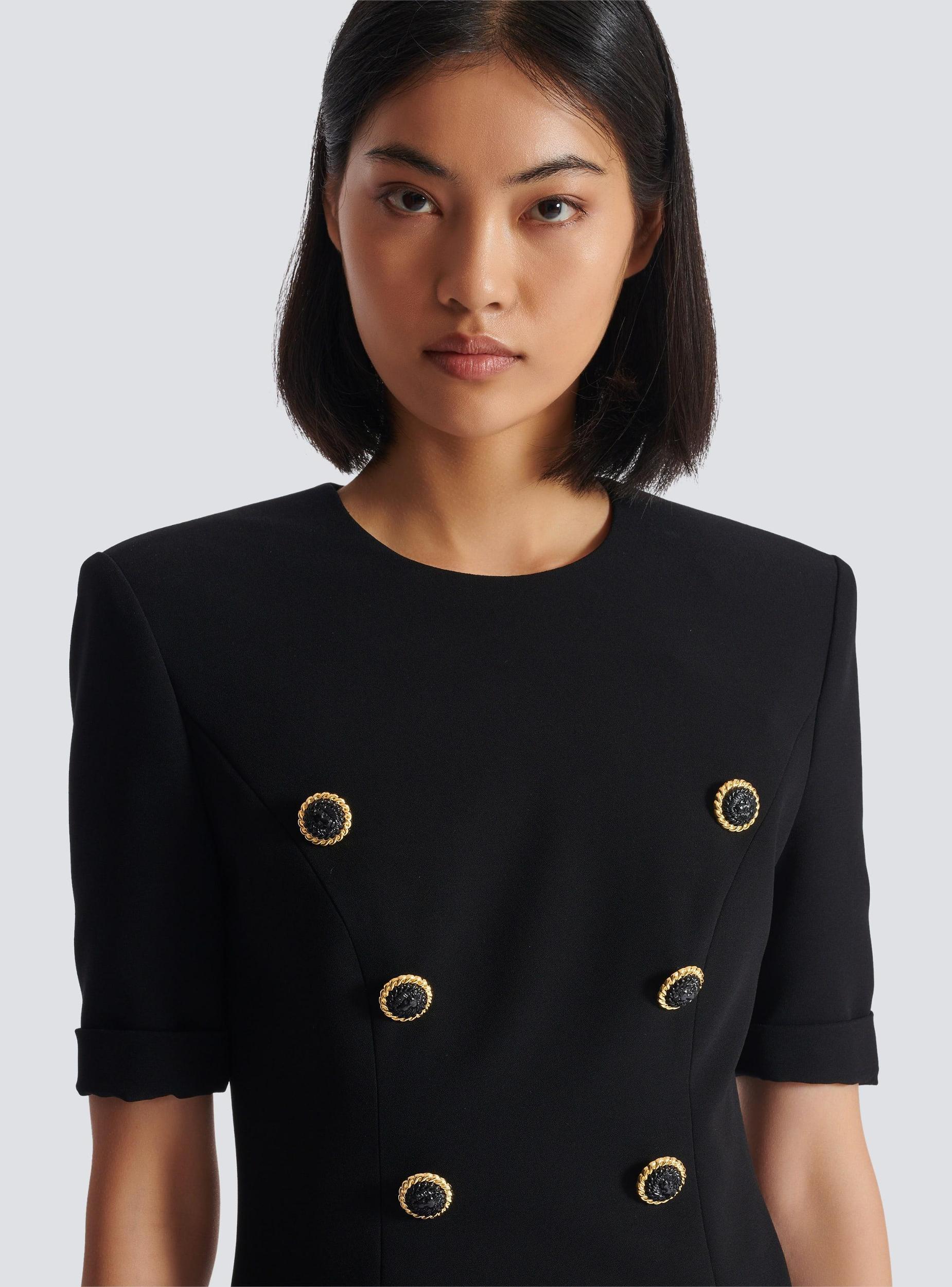 8-button crepe dress Product Image