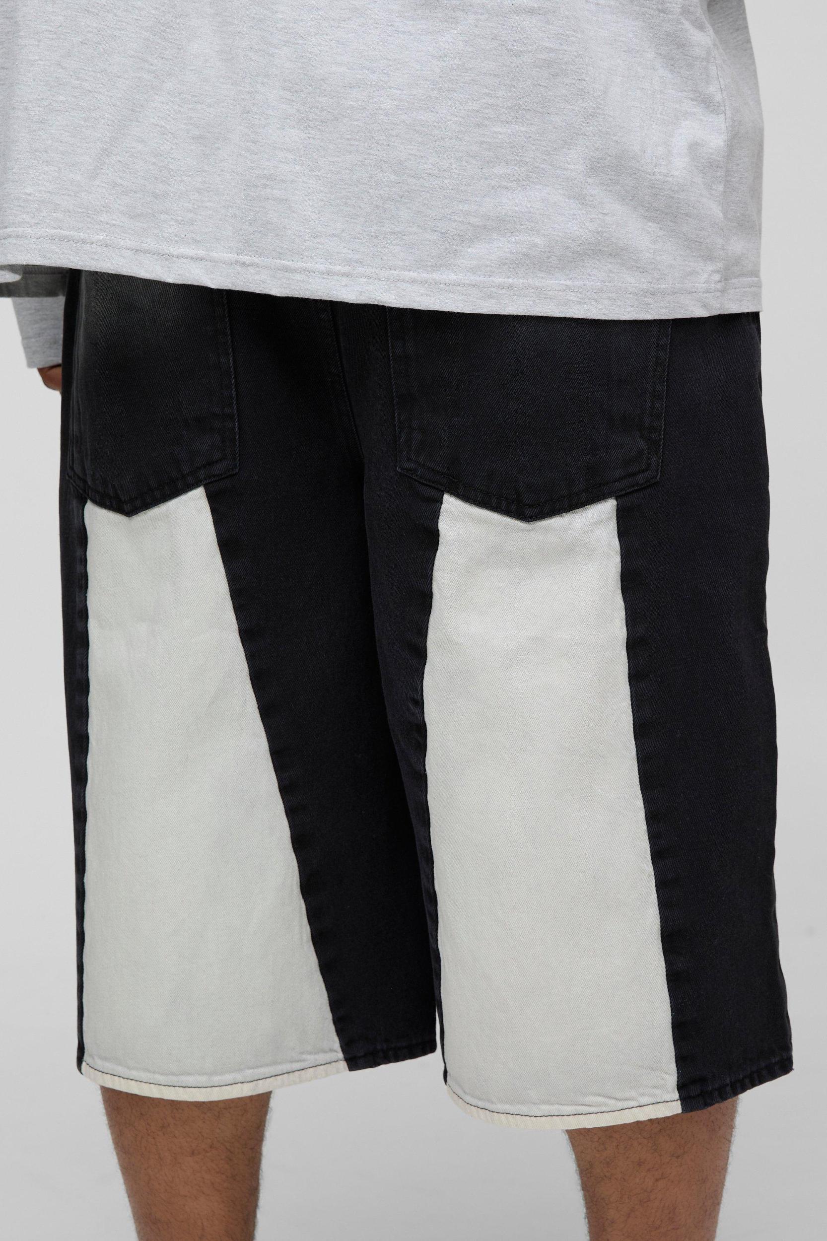 Plus Gusset Back Panel Jorts | boohooMAN USA Product Image