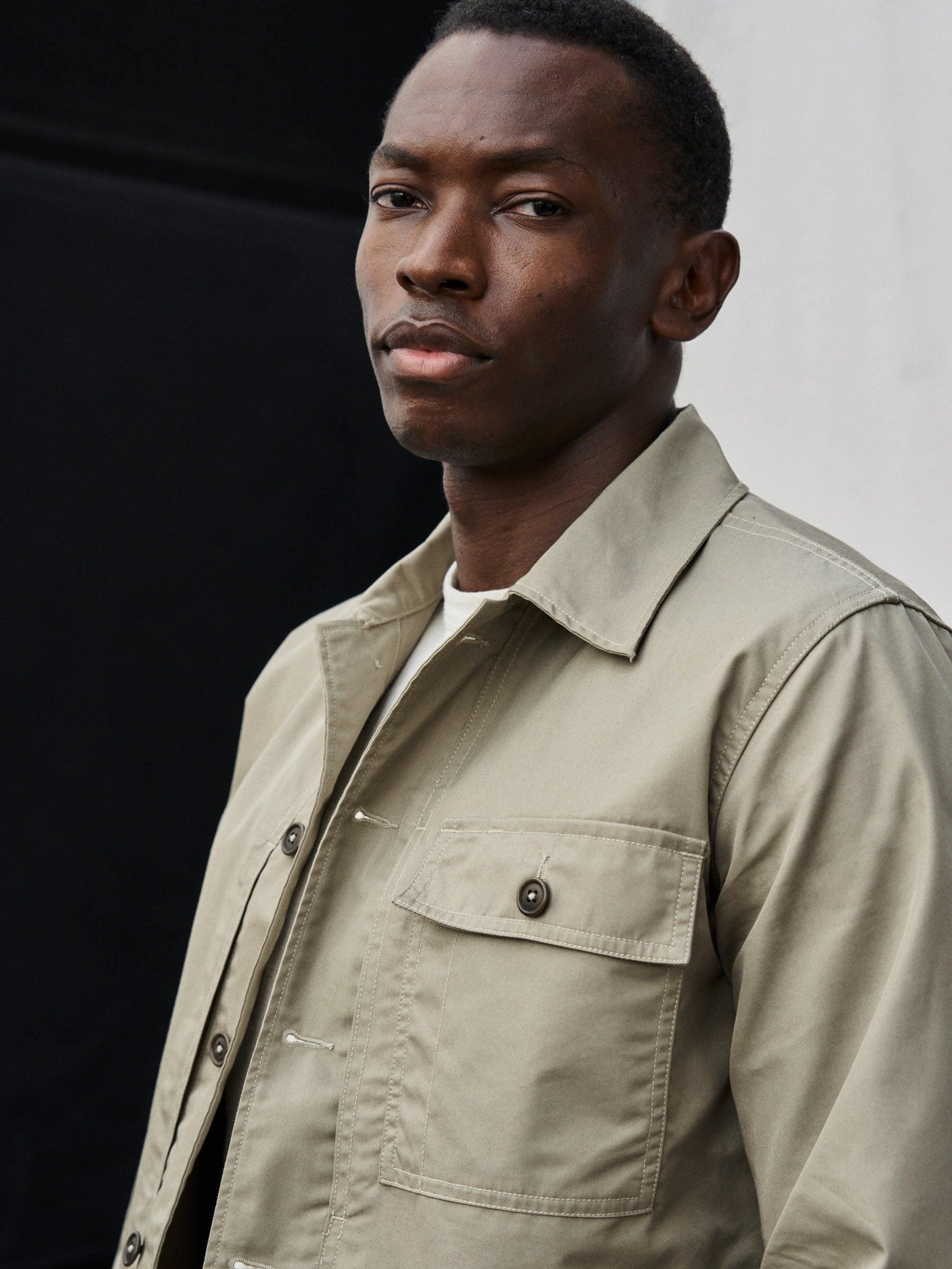 Light Sage Storm Stopper Traveler Shirt Product Image