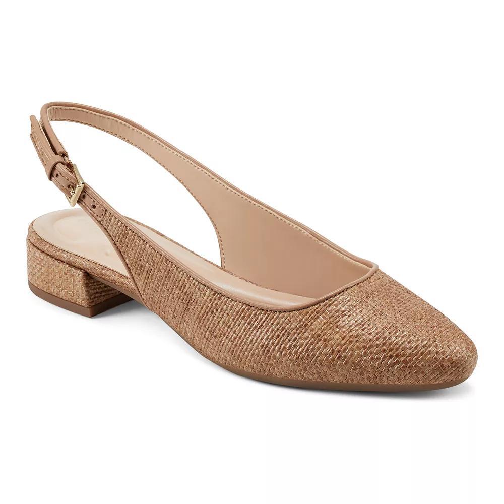 Easy Spirit Cassius Women's Slingback Pumps, Size: 5.5, Caramel Woven Product Image