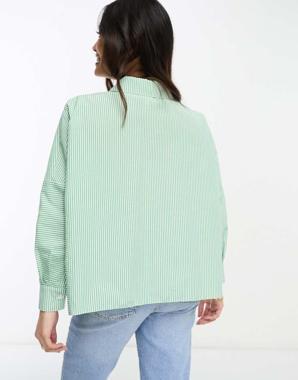 River Island Petite cropped shirt Product Image