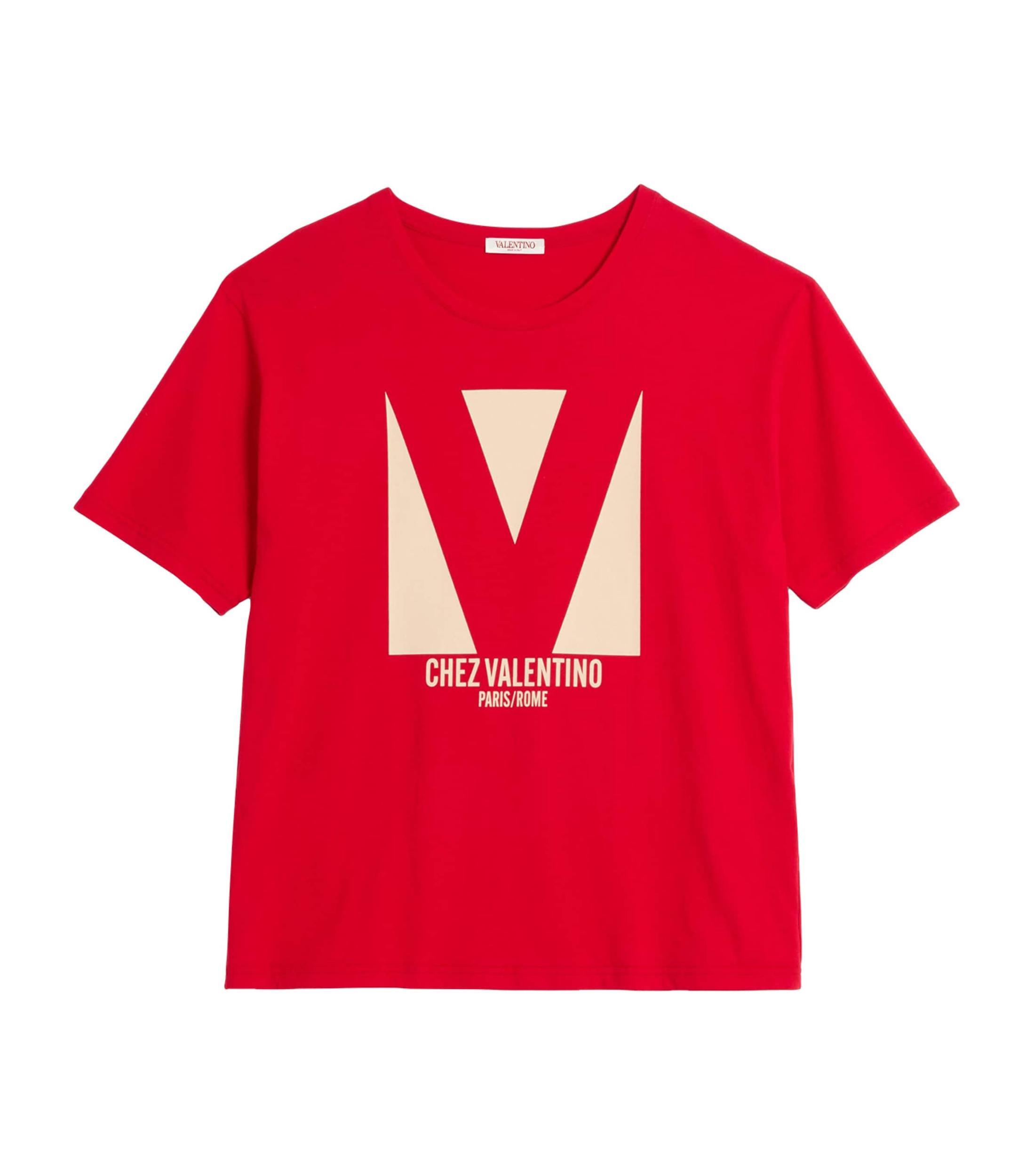 VALENTINO T-shirt Logo In Red Product Image