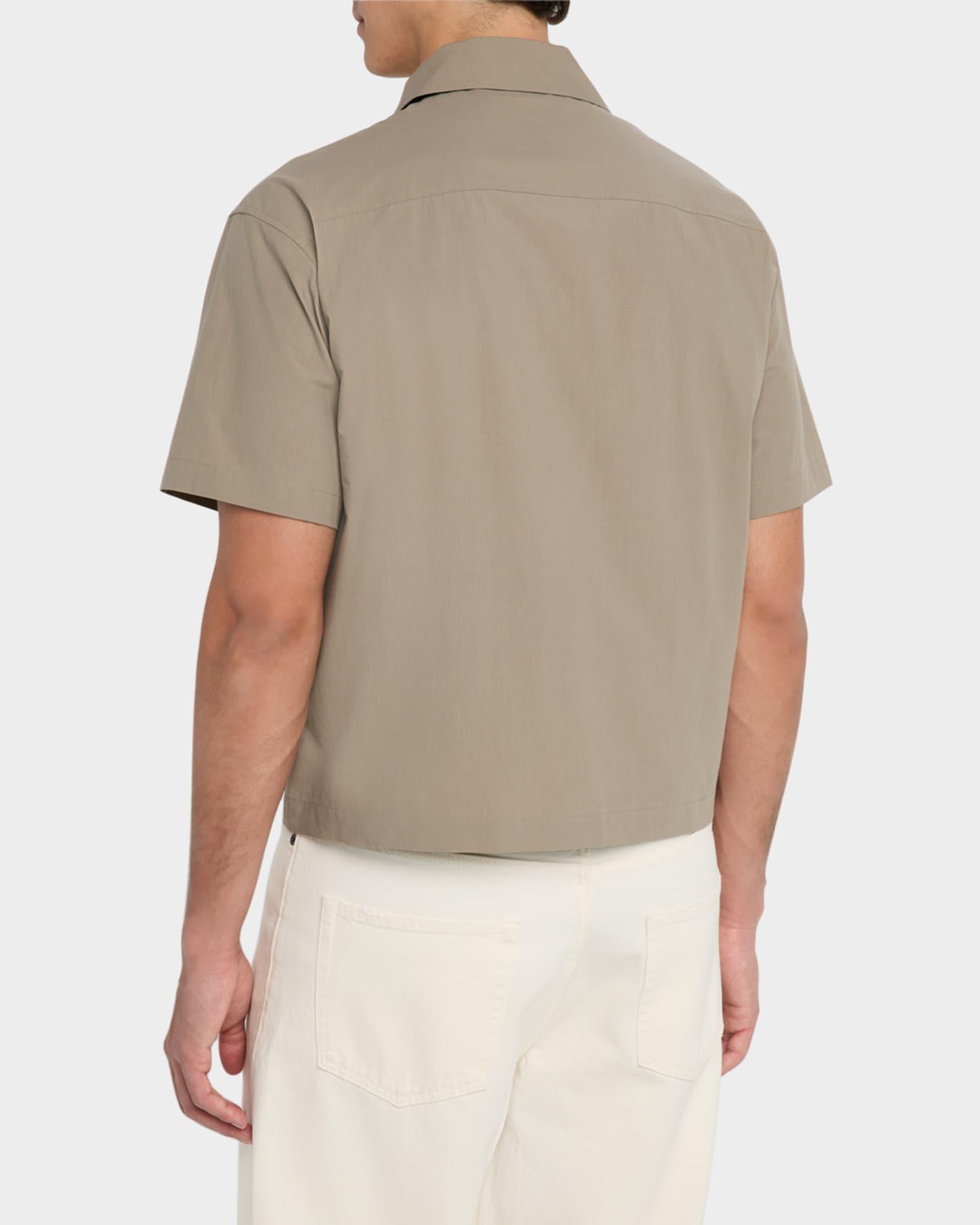 Men's Light Poplin Zip Shirt Product Image