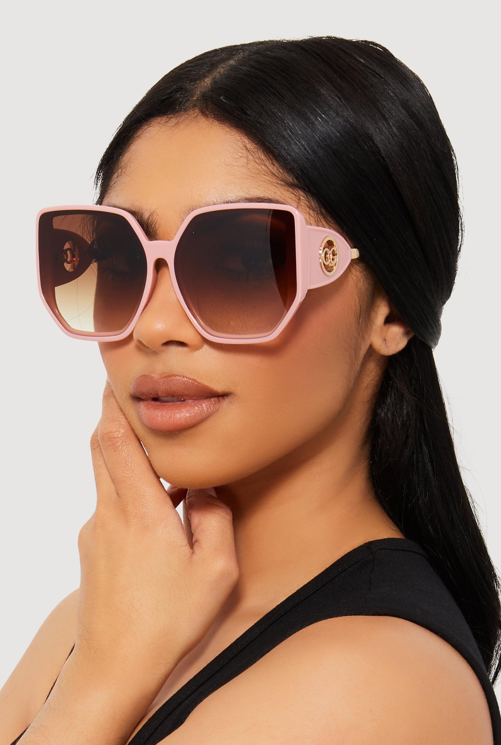 Cut Out Detail Ombre Sunglasses Female Product Image
