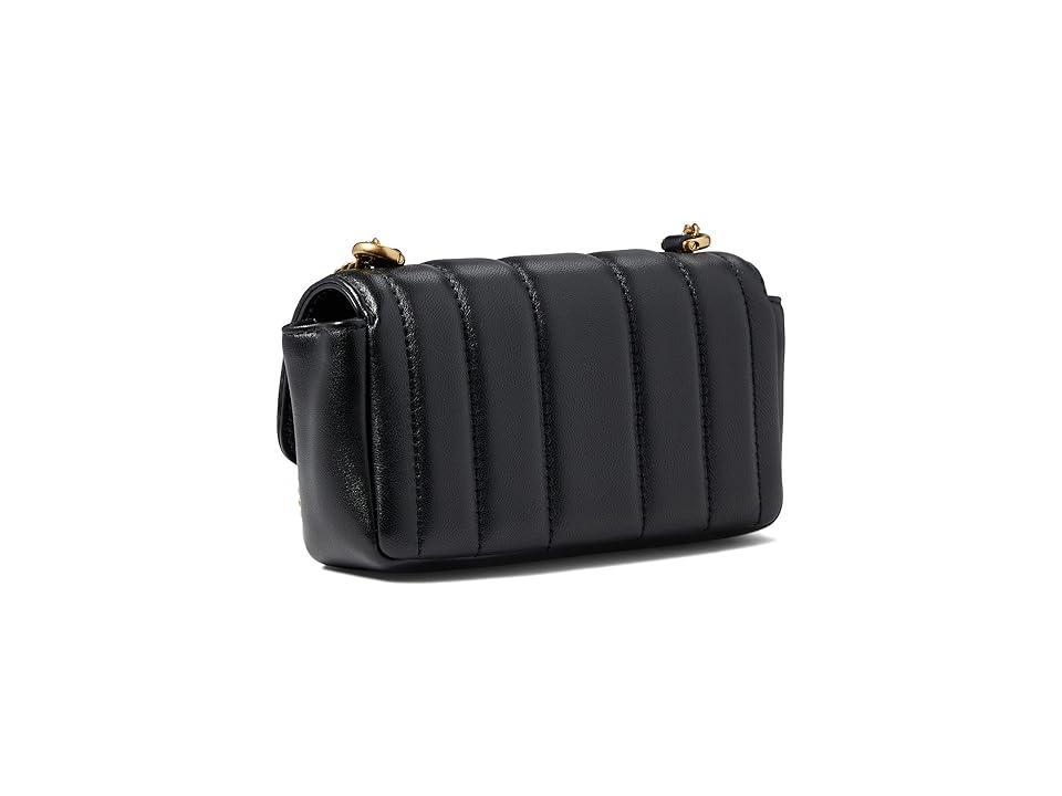 Womens Mini Kira Leather Flap Shoulder Bag Product Image