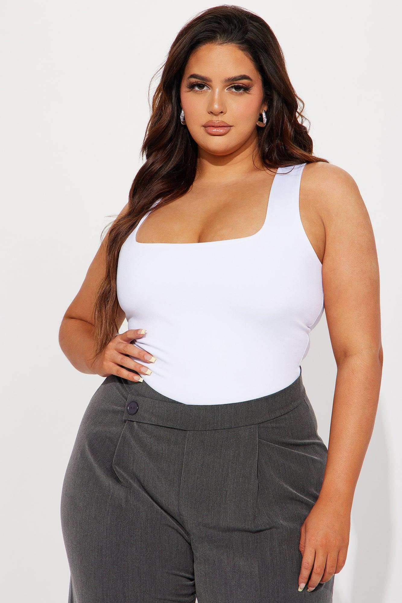 Adriana Smooth Fit Bodysuit - White Product Image