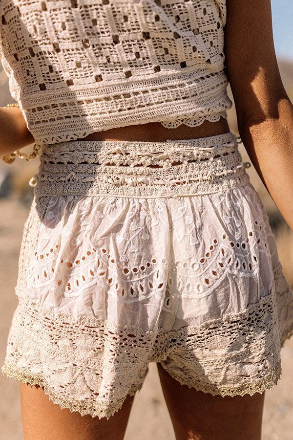 Cabana Love Eyelet Shorts Product Image