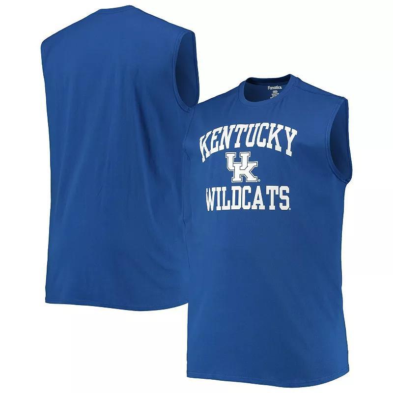 Mens Kentucky Wildcats Royal Big & Tall Team Muscle Tank Top Product Image