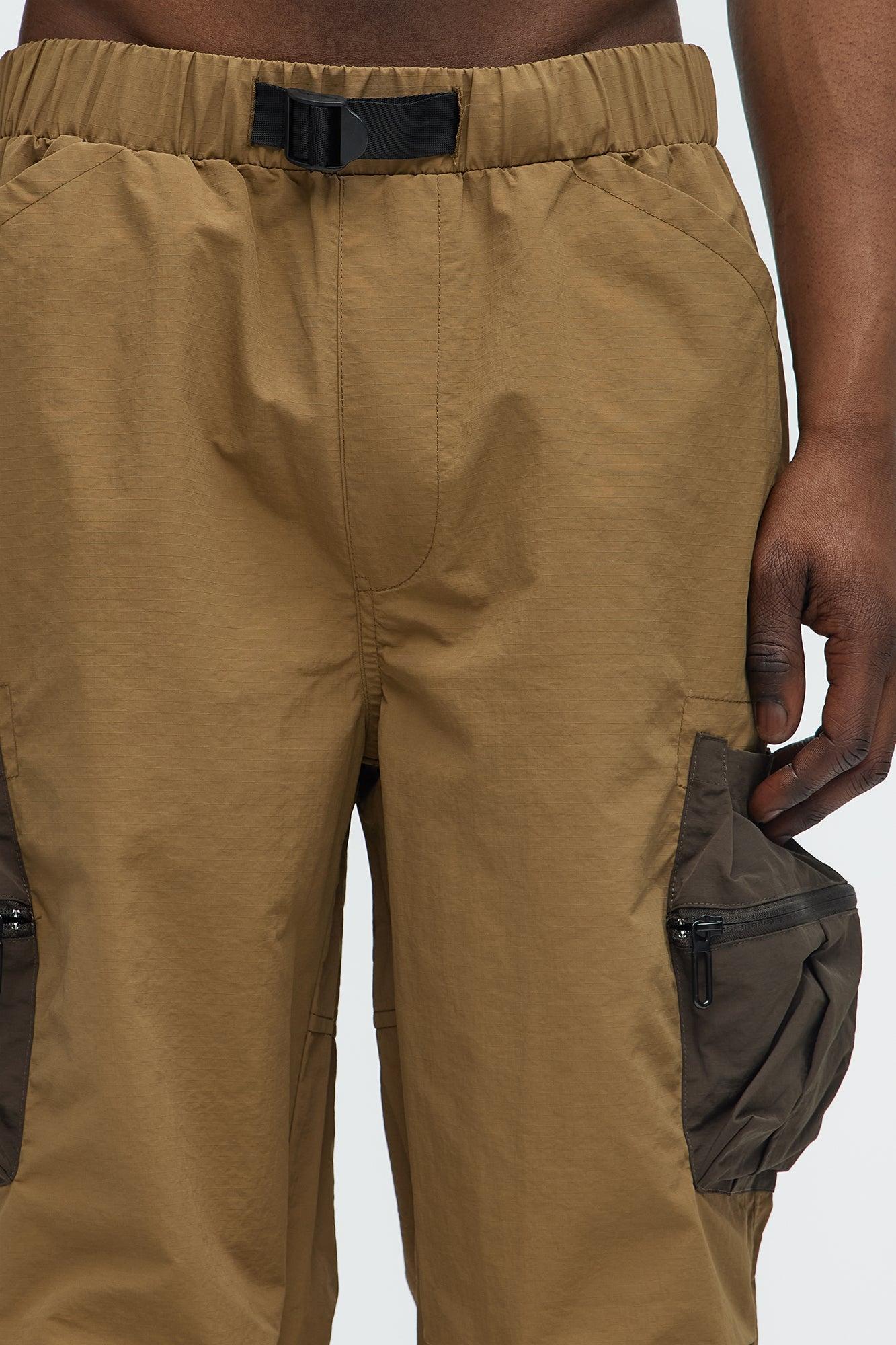 Last Night Baggy Cargo Pants - Olive Product Image